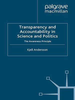cover image of Transparency and Accountability in Science and Politics